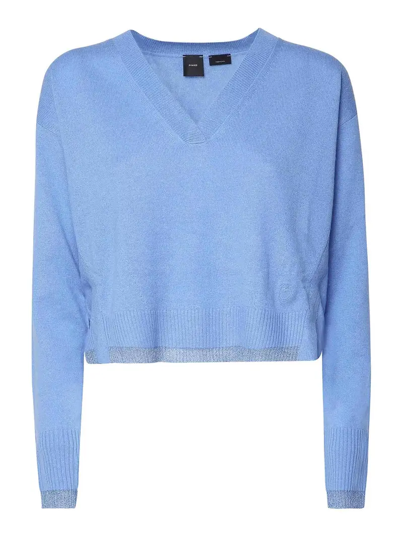 Maglione di cotone Blu