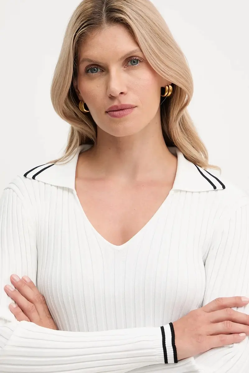 maglione donna colore bianco 105418 A2PS miniatura 4