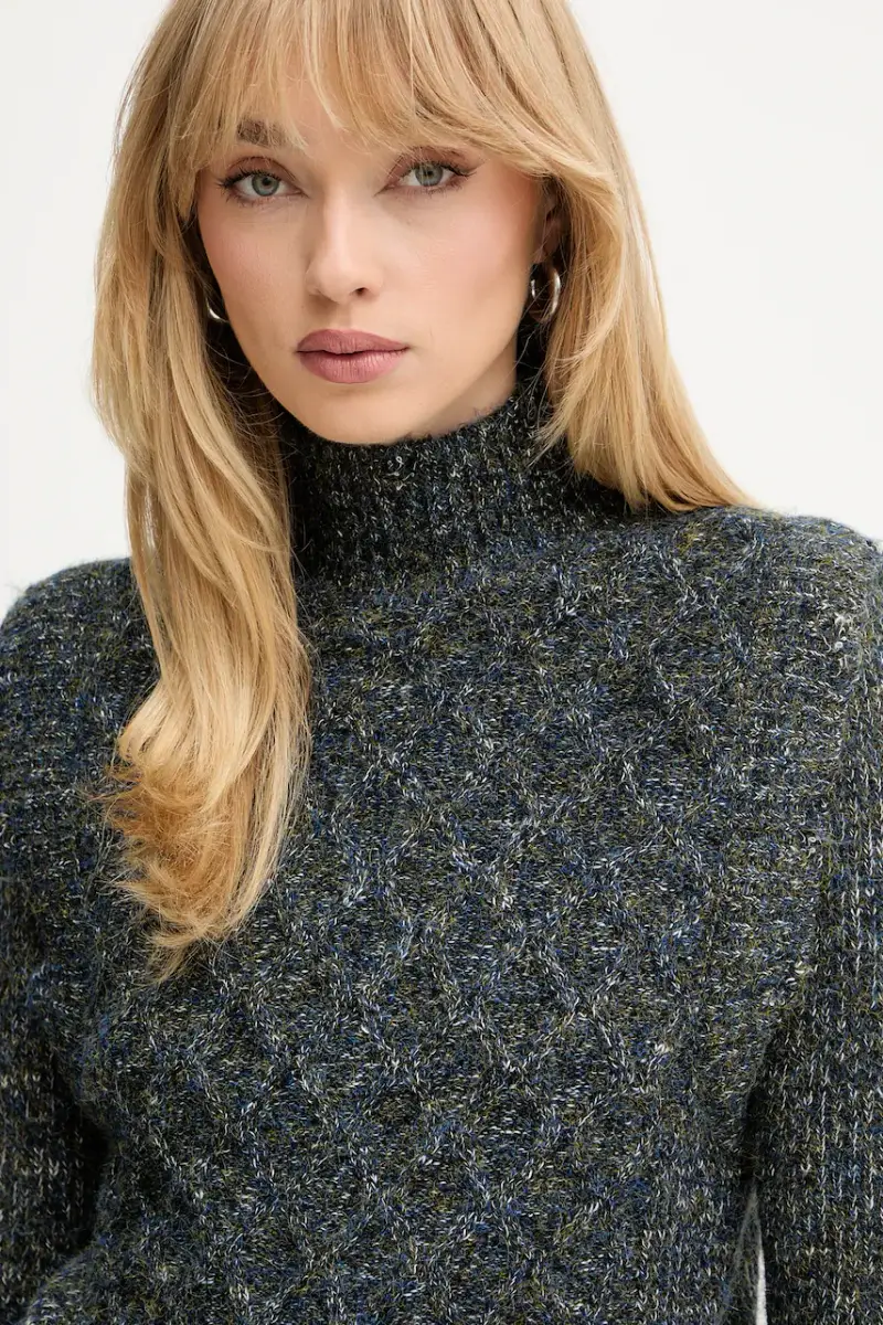 maglione donna colore blu 105968 A2YB Grigio miniatura 4