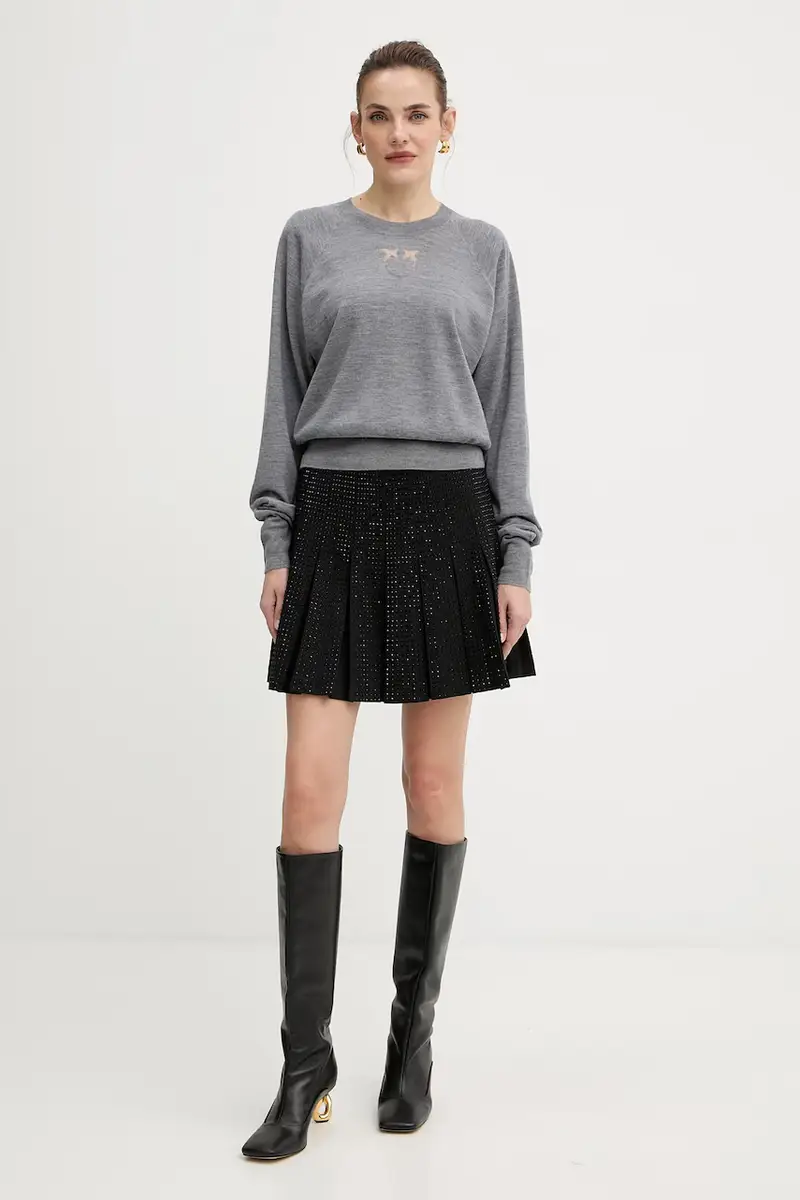 maglione donna colore grigio 105417 A18M miniatura 2