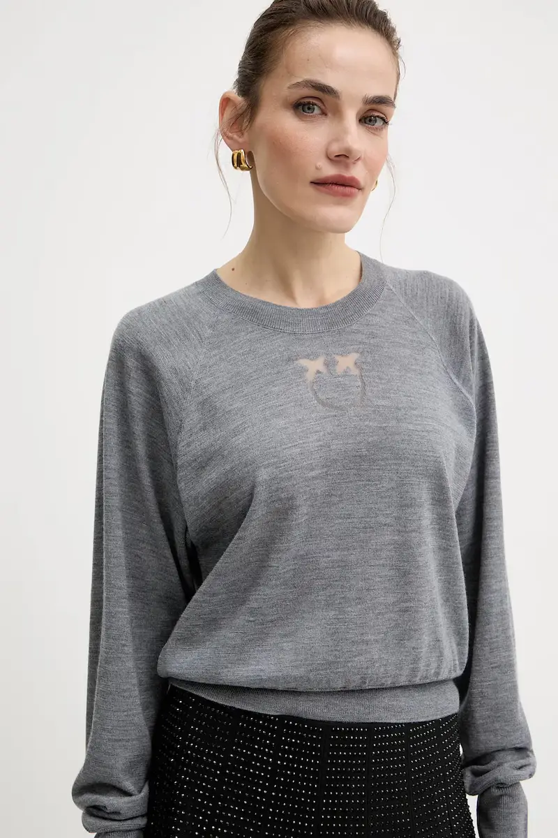 maglione donna colore grigio 105417 A18M miniatura 4