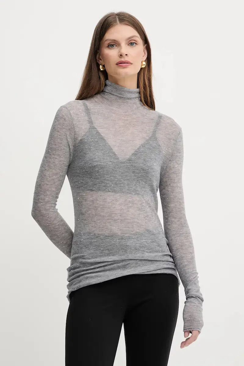 maglione donna colore grigio 105821 A2PM