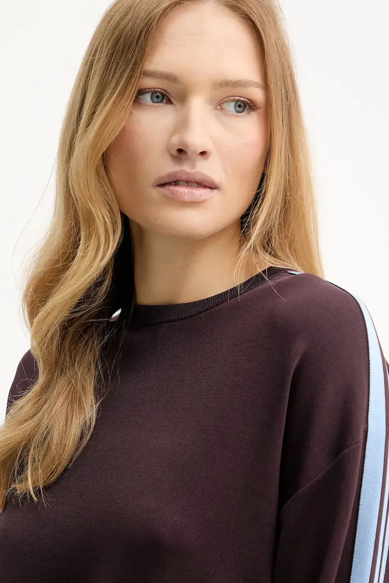 maglione donna colore violetto 105392 A2FQ Marrone miniatura 4