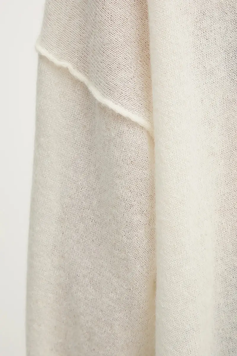 maglione in lana donna colore beige 105749 A2UN miniatura 5