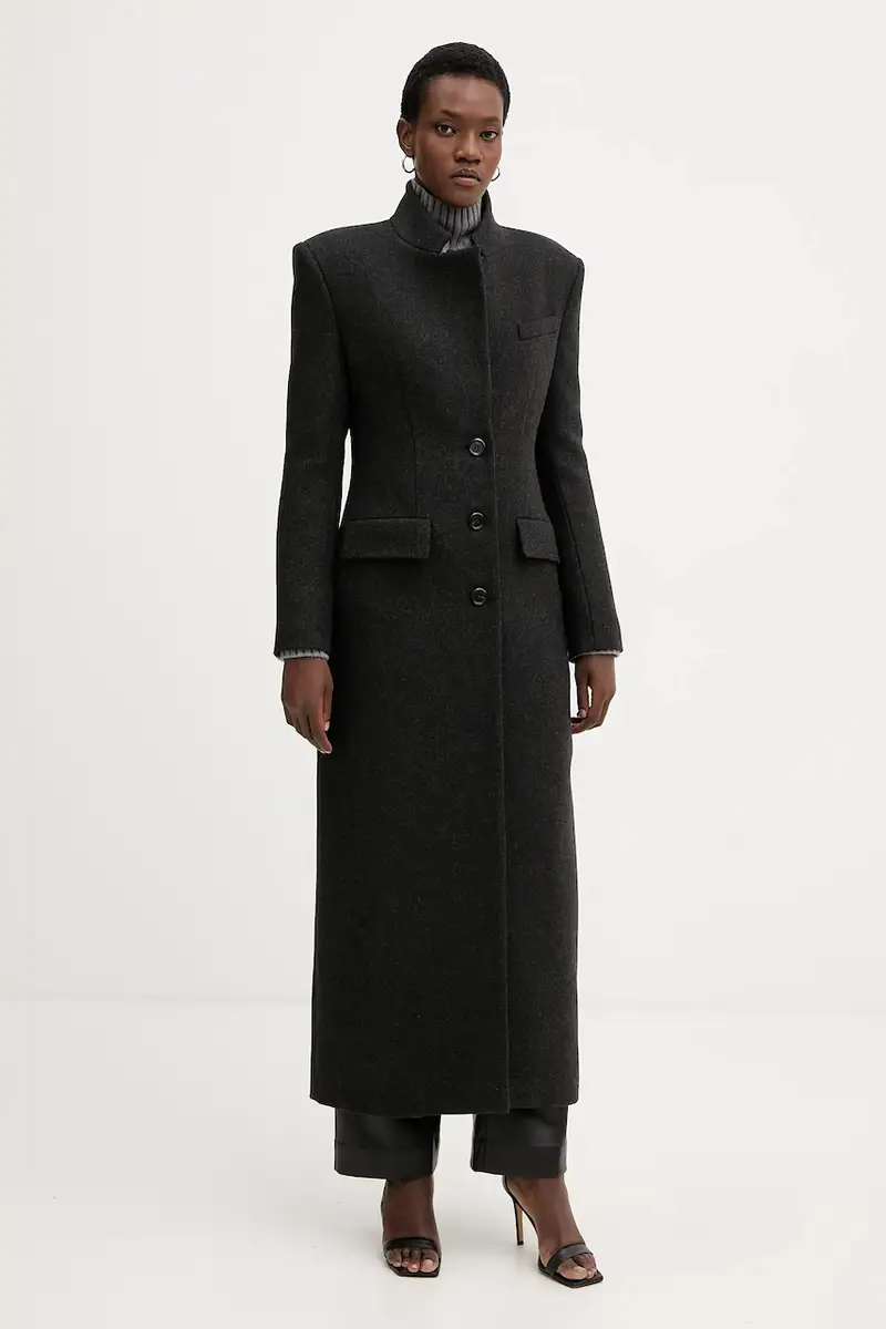 maglione in lana donna colore grigio 105396 A2PL miniatura 2