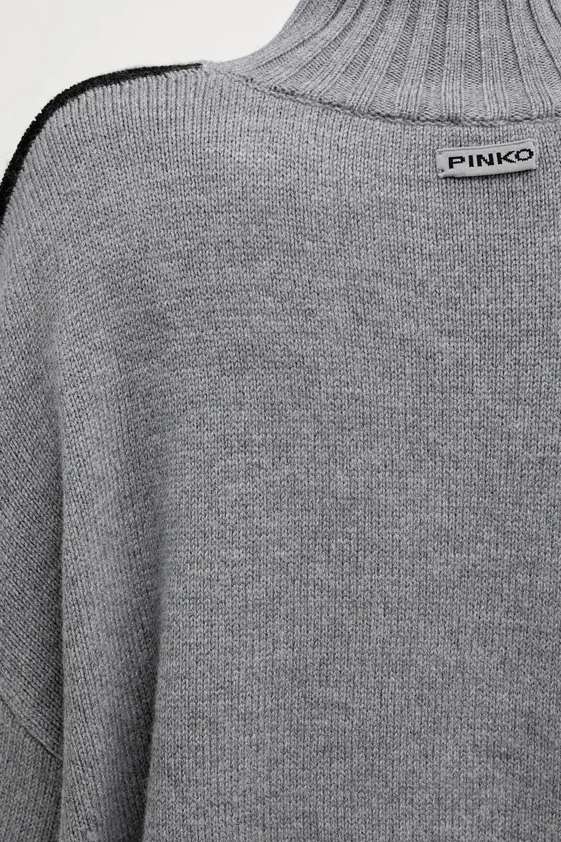 maglione in lana donna colore grigio 105396 A2PL miniatura 5