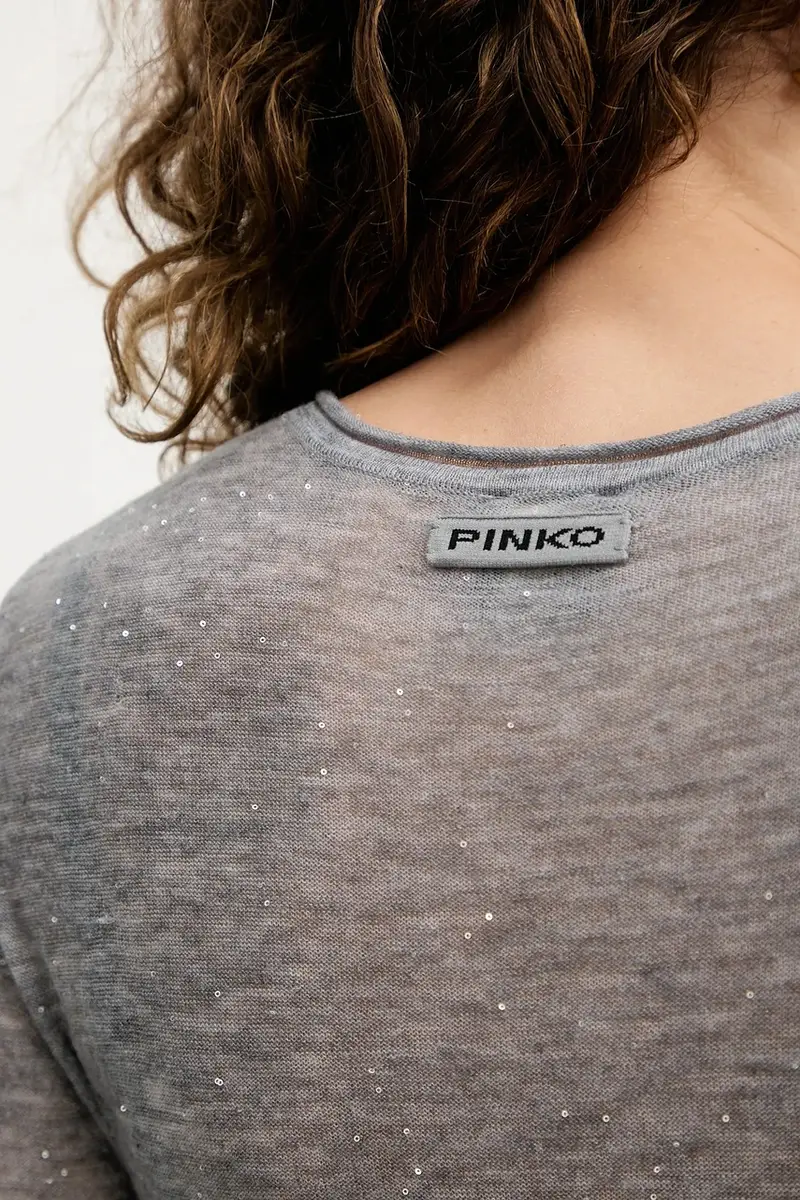 maglione in lana donna colore grigio 105398 A2PM miniatura 5