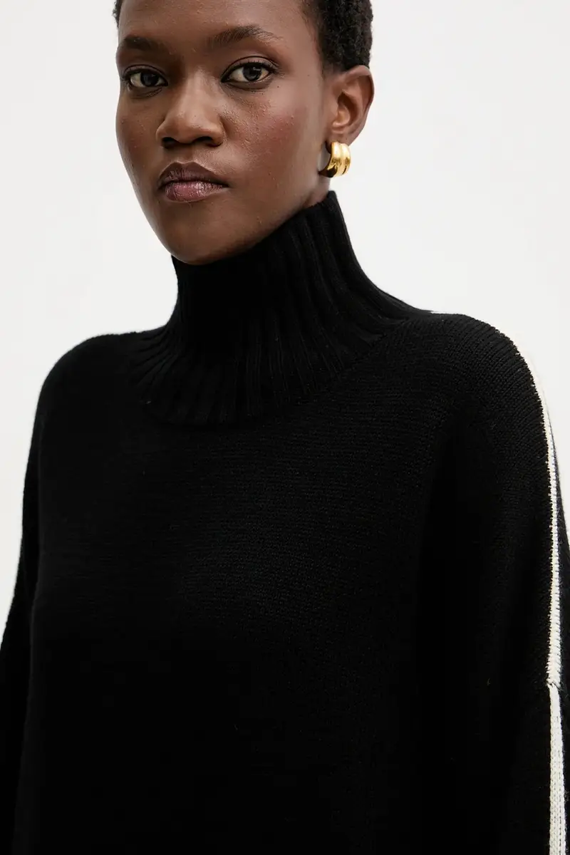 maglione in lana donna colore nero 105396 A2PL miniatura 4