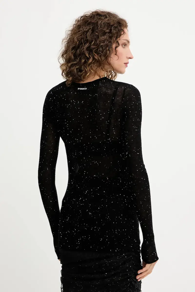 maglione in lana donna colore nero 105398 A2PM miniatura 3