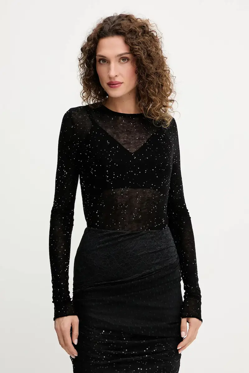 maglione in lana donna colore nero 105398 A2PM