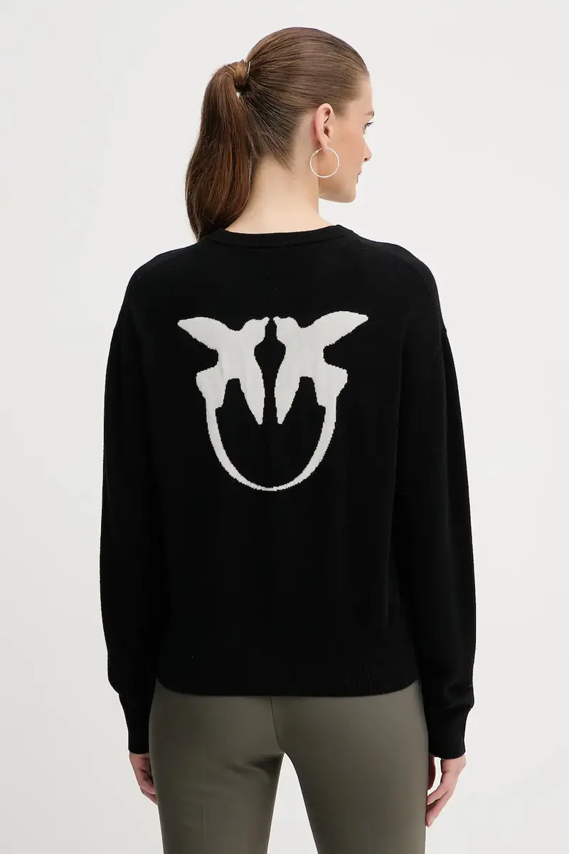 maglione in lana donna colore nero 105561 A2SI miniatura 3