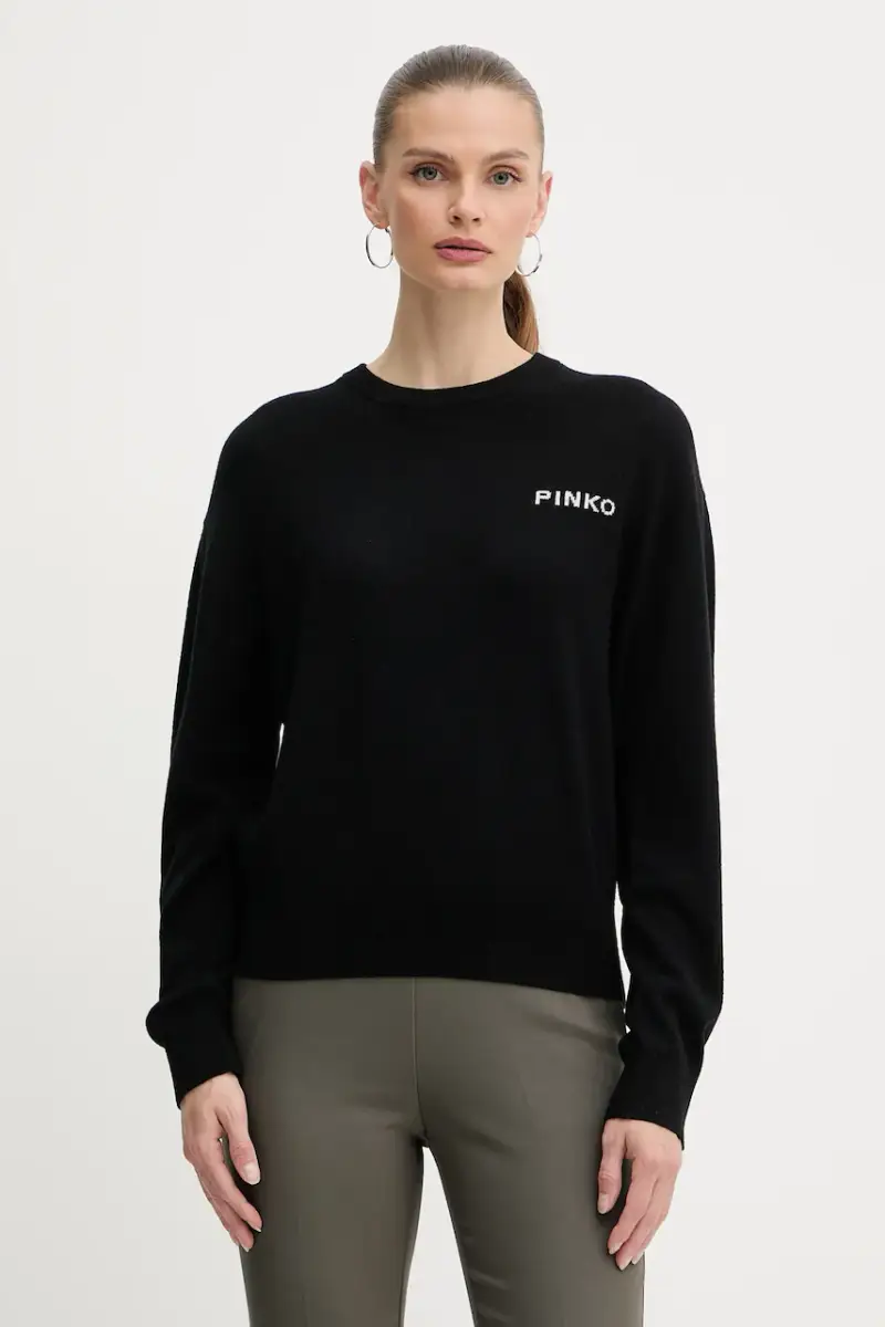 maglione in lana donna colore nero 105561 A2SI