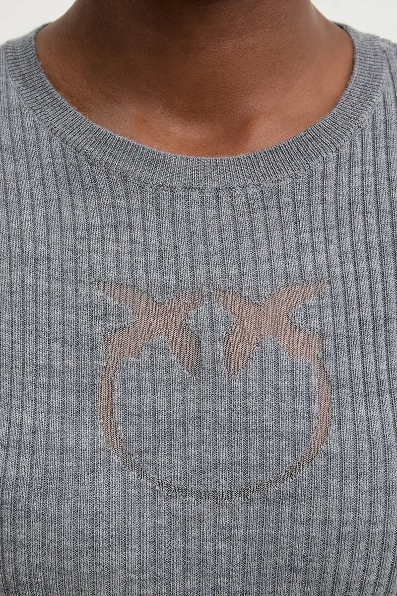 maglione in lana Grigio miniatura 5