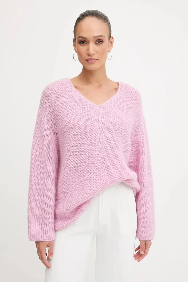 maglione in lana Rosa