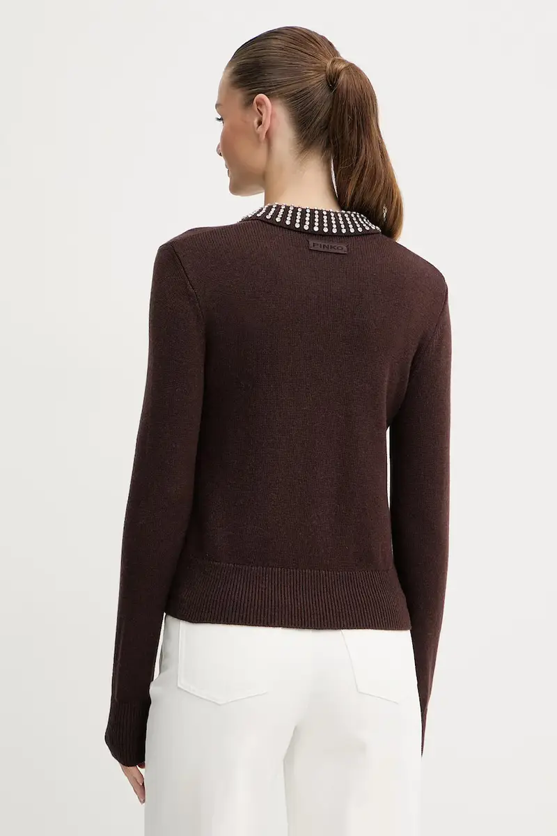 maglione in misto lana donna colore marrone 105530 A2S4 miniatura 3