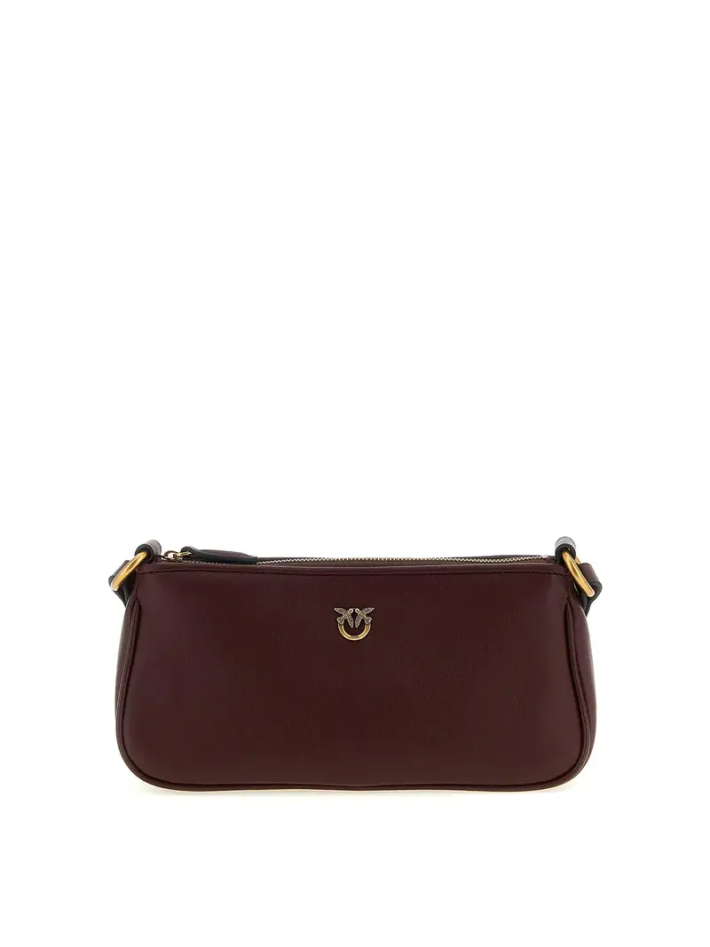 Mini borsa a tracolla Mezzaluna Rosso Scuro