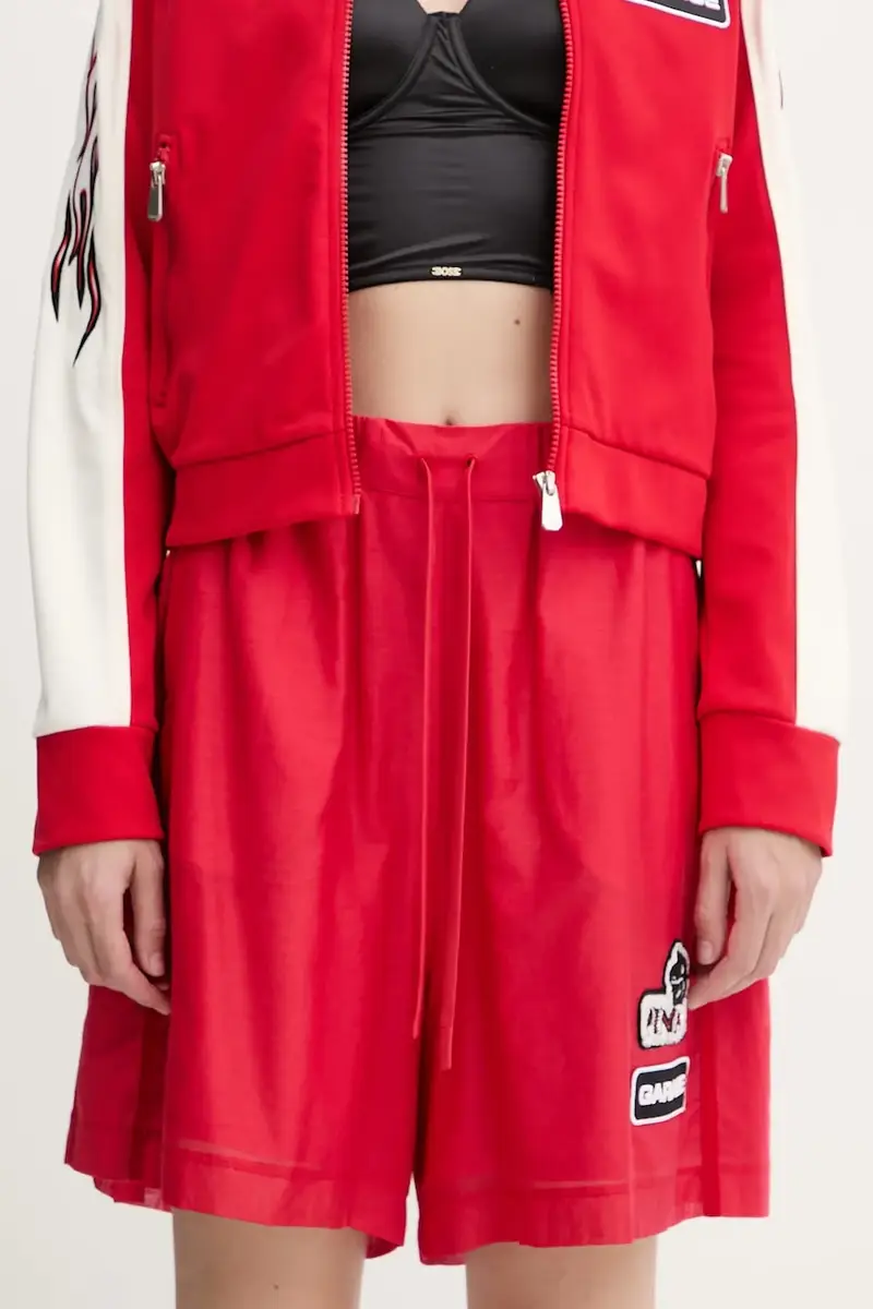 pantaloncini donna colore rosso 105243 A2M7