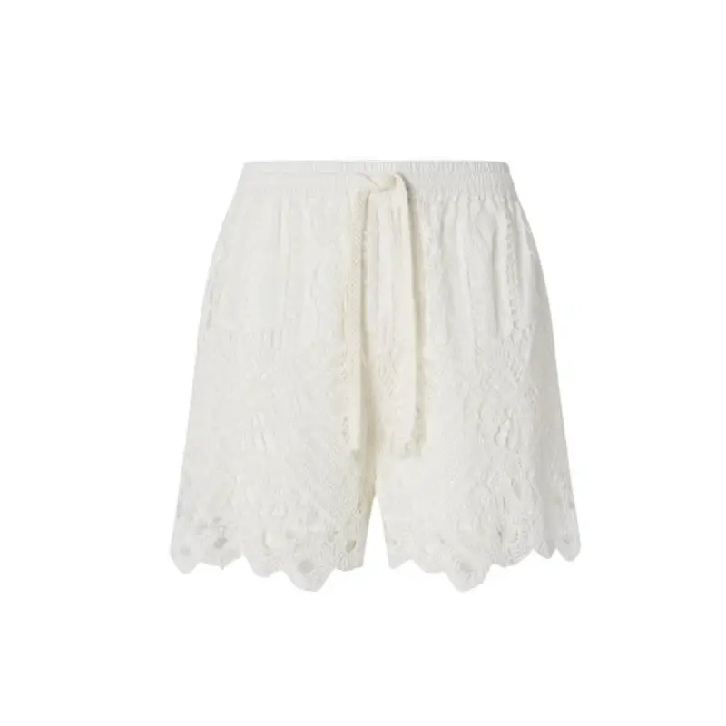 pantaloncini donna pinko - serenata rap shorts - bianco WHITE