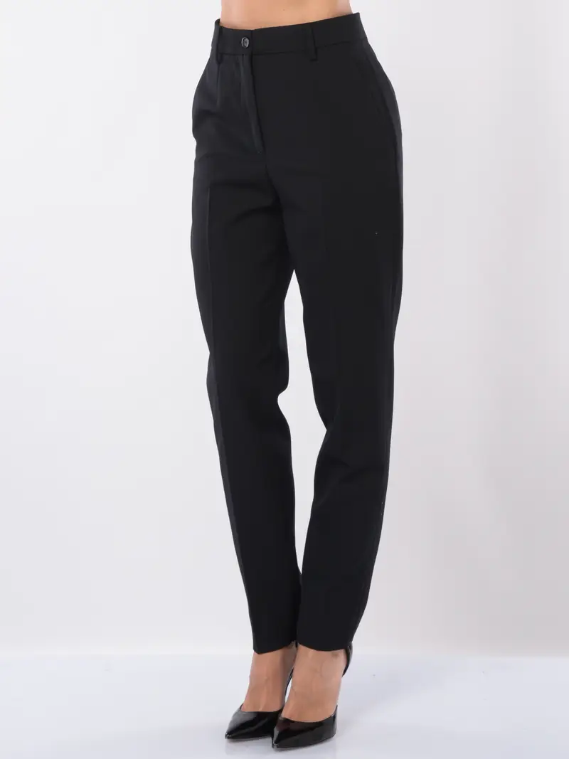 pantalone da donna Pinko chino con zip NERO
