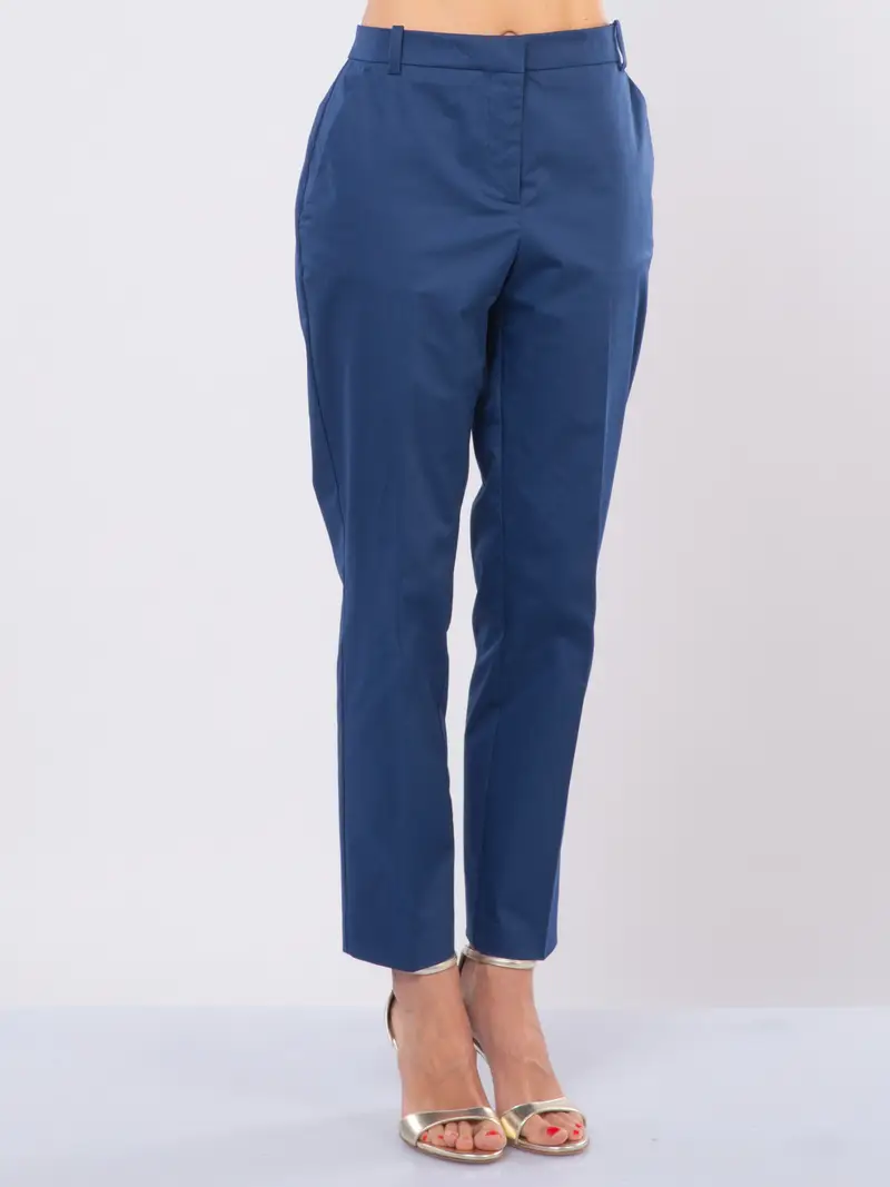 pantalone da donna Pinko chino in cotone Blu