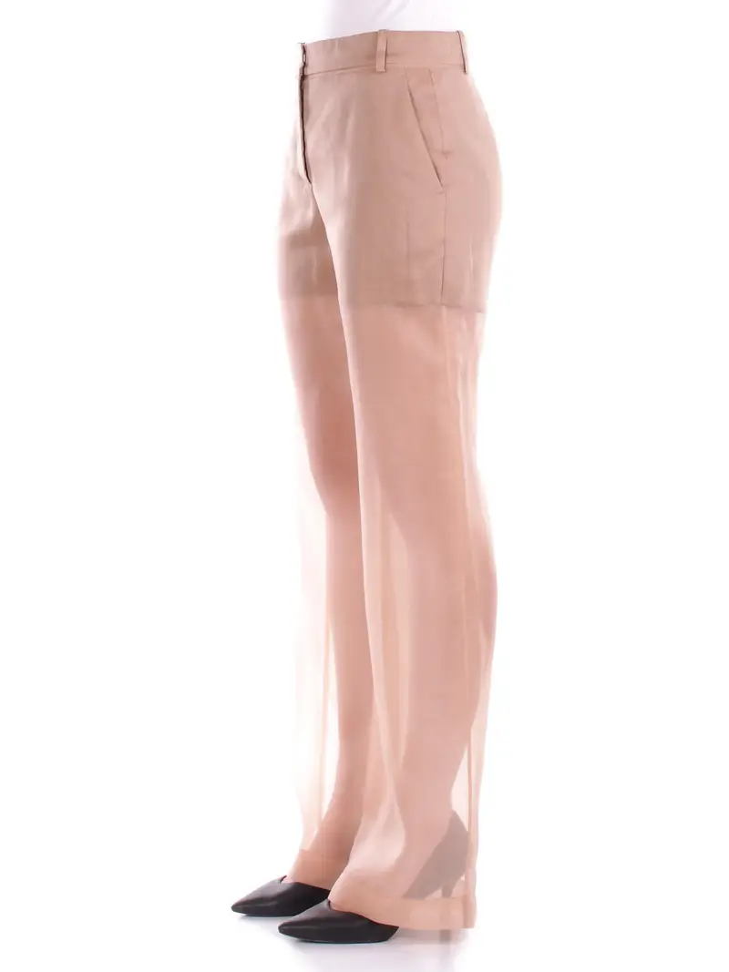 Pantalone Donna PINKO Marrone Pispola pantalone lino miniatura 2