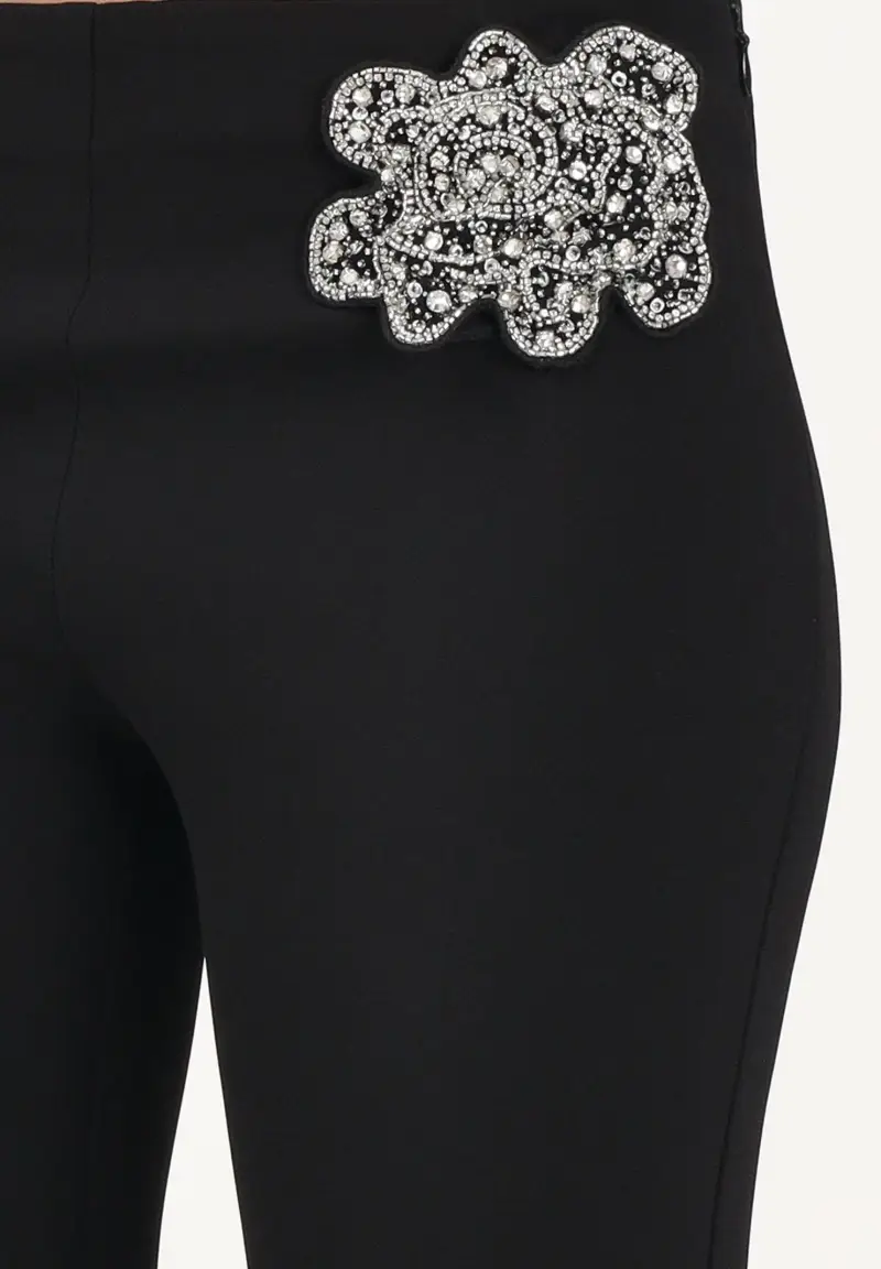 Pantalone elegante COCOMERO nero da donna miniatura 3
