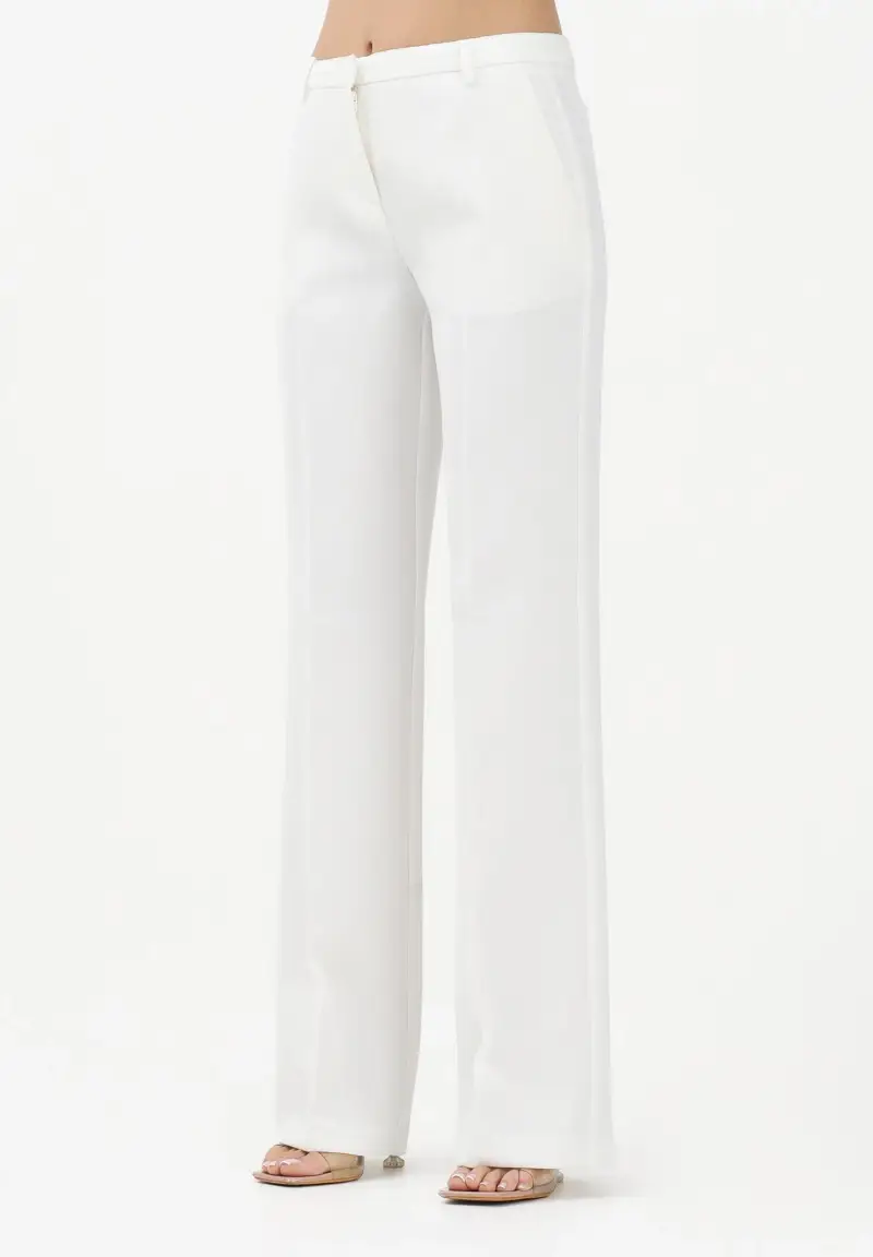Pantalone elegante EUCALIPTO bianco da donna
