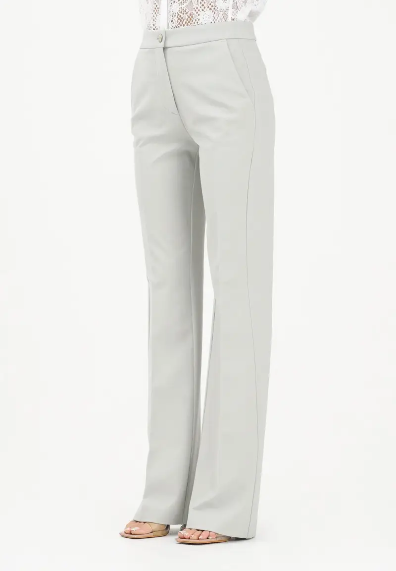 Pantalone elegante grigio chiaro da donna