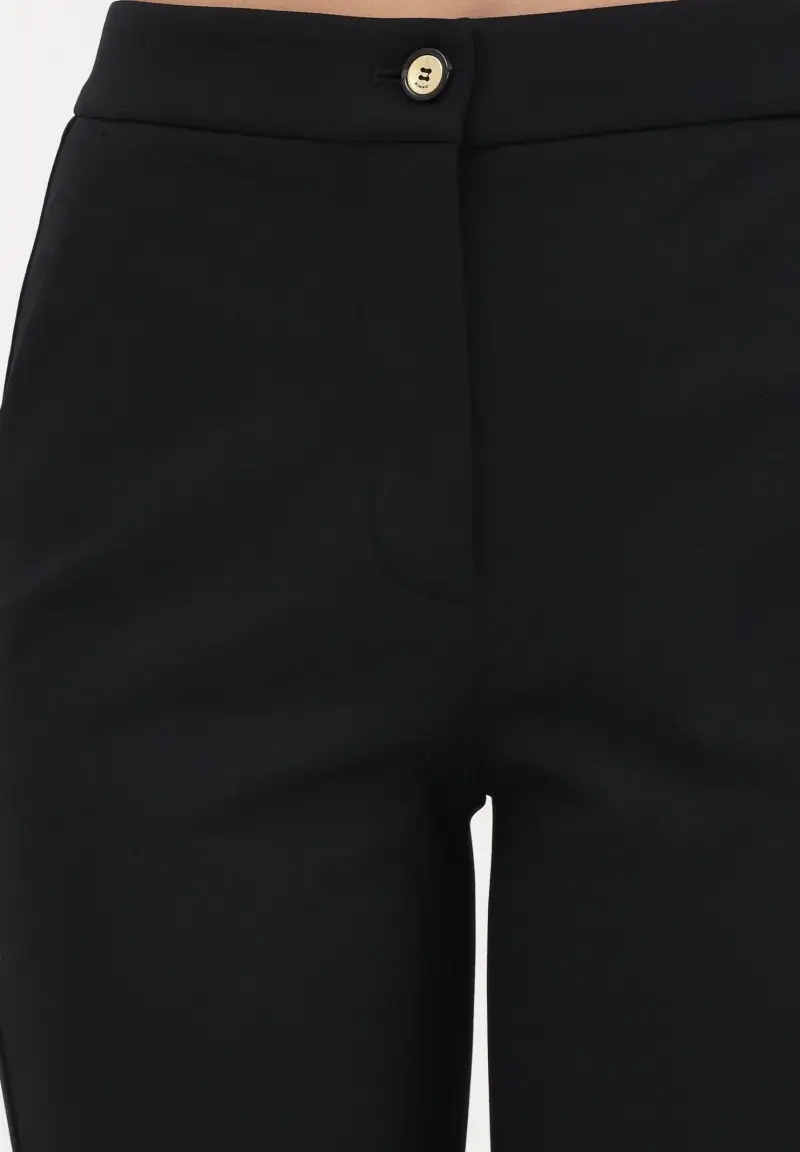 Pantalone elegante nero da donna miniatura 3