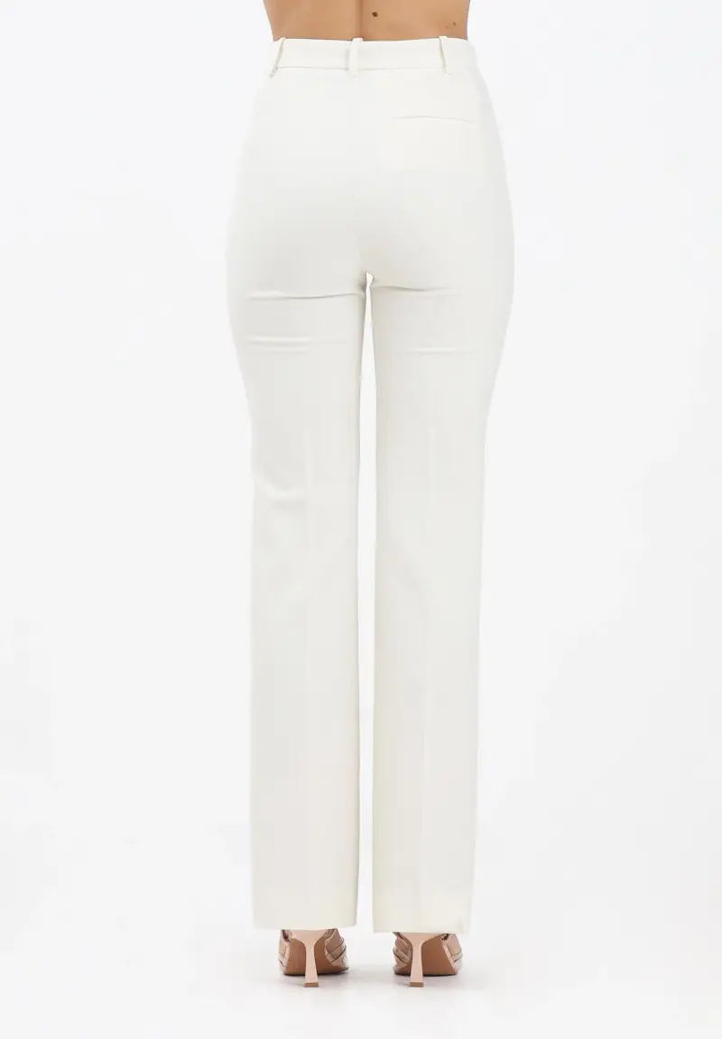 Pantalone elegante panna da donna miniatura 3