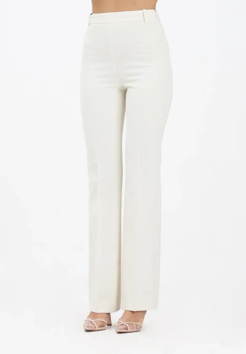 Pantalone elegante panna da donna