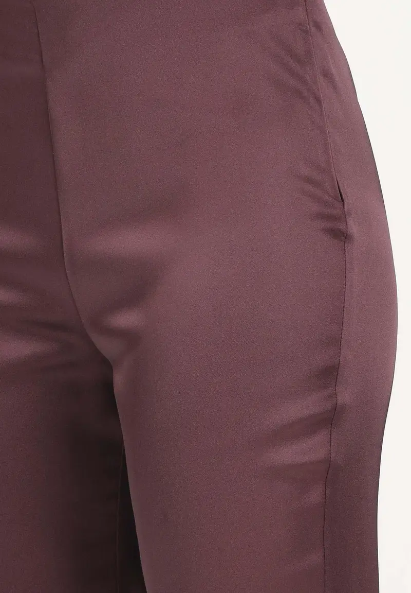 Pantalone elegante PINOLO bordeaux da donna miniatura 3