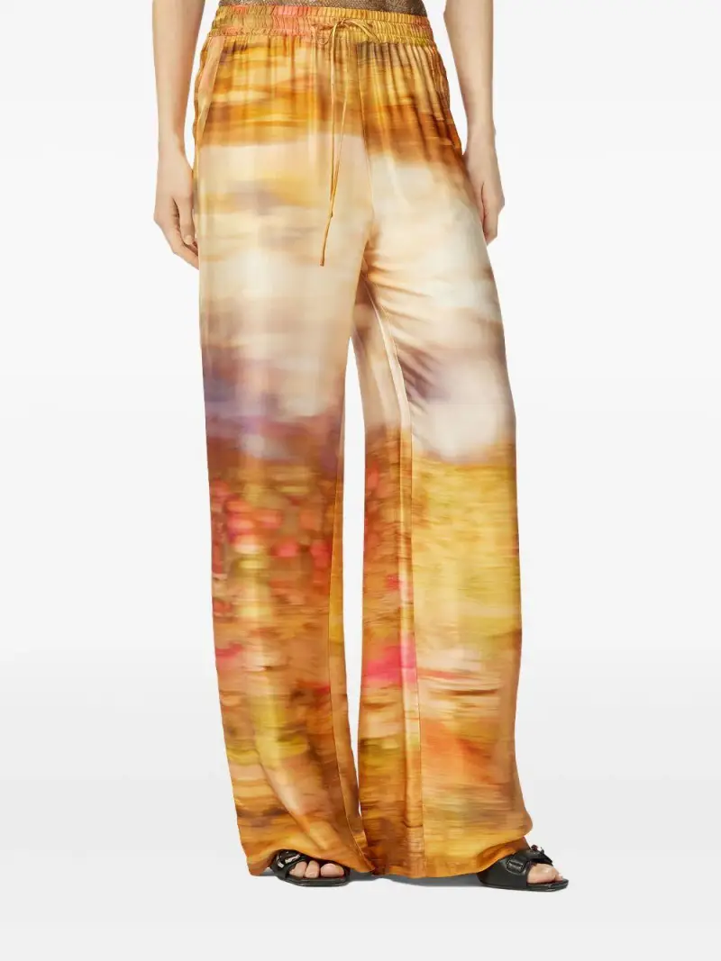 Pantalone Purple stampa sfumata Beige miniatura 2