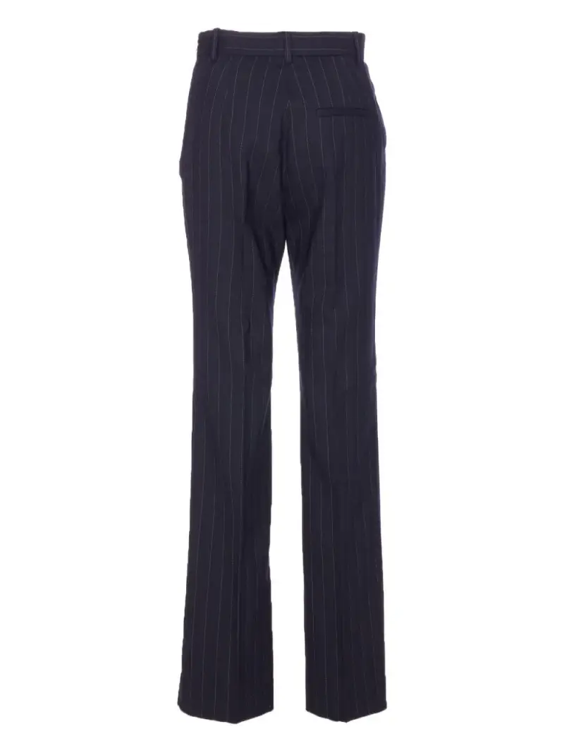 Pantaloni a righe in blu navy miniatura 3