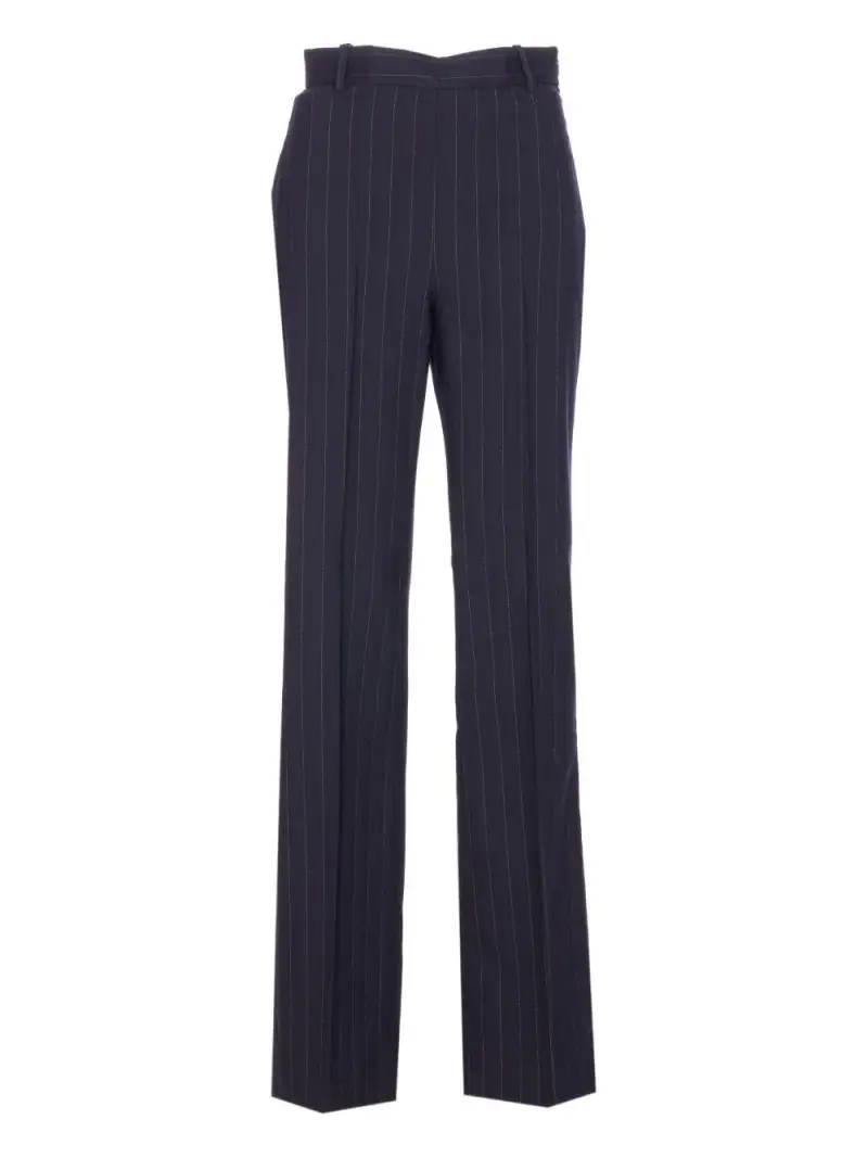 Pantaloni a righe in blu navy