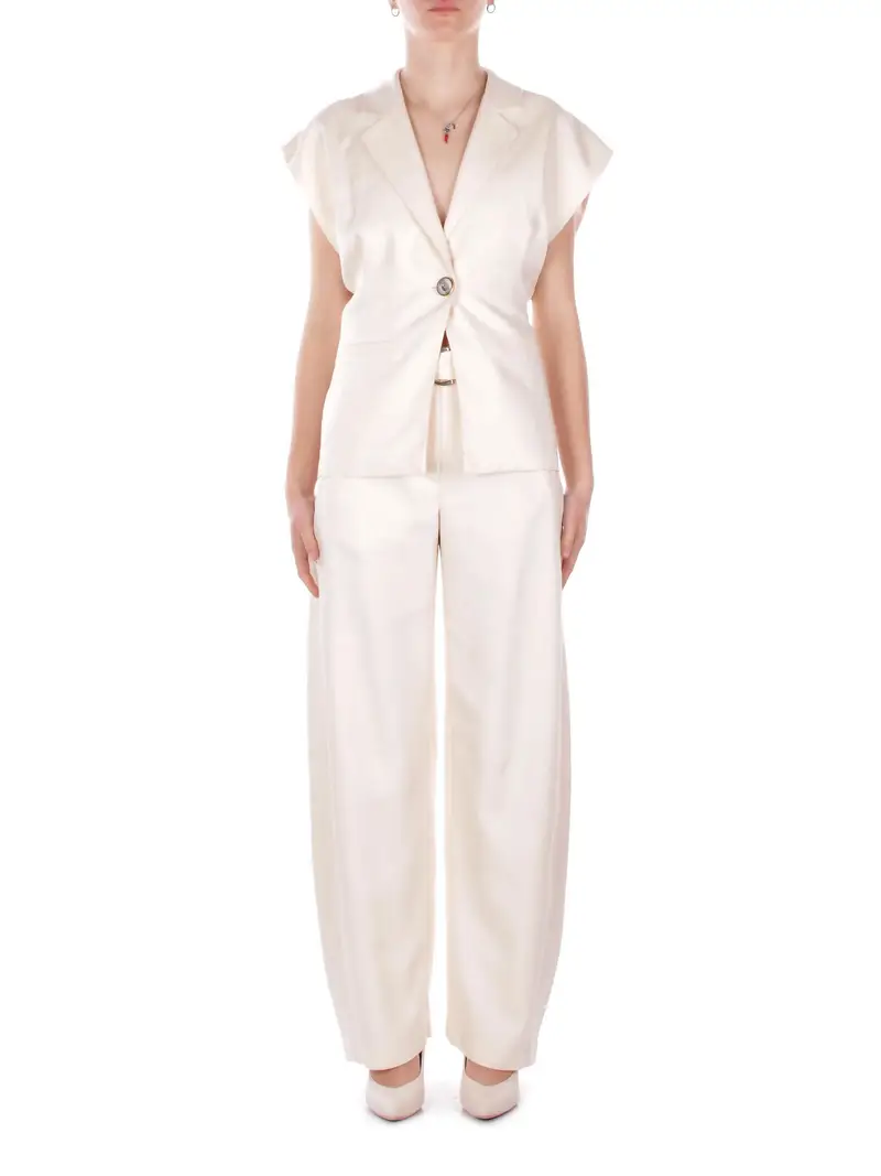 Pantaloni Bianco Bianco Chiari e Naturali