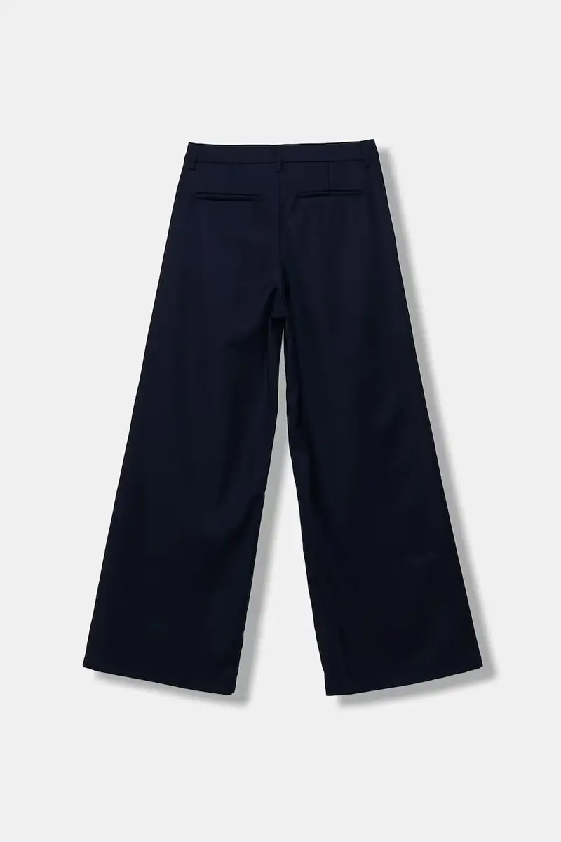 pantaloni con lana per bambini colore blu navy KFPA037.C.ML025 miniatura 2