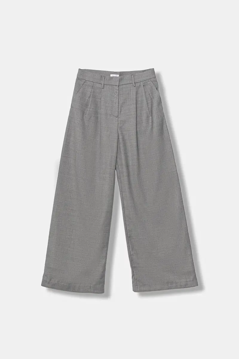 pantaloni con lana per bambini colore grigio KFPA037.C.ML025