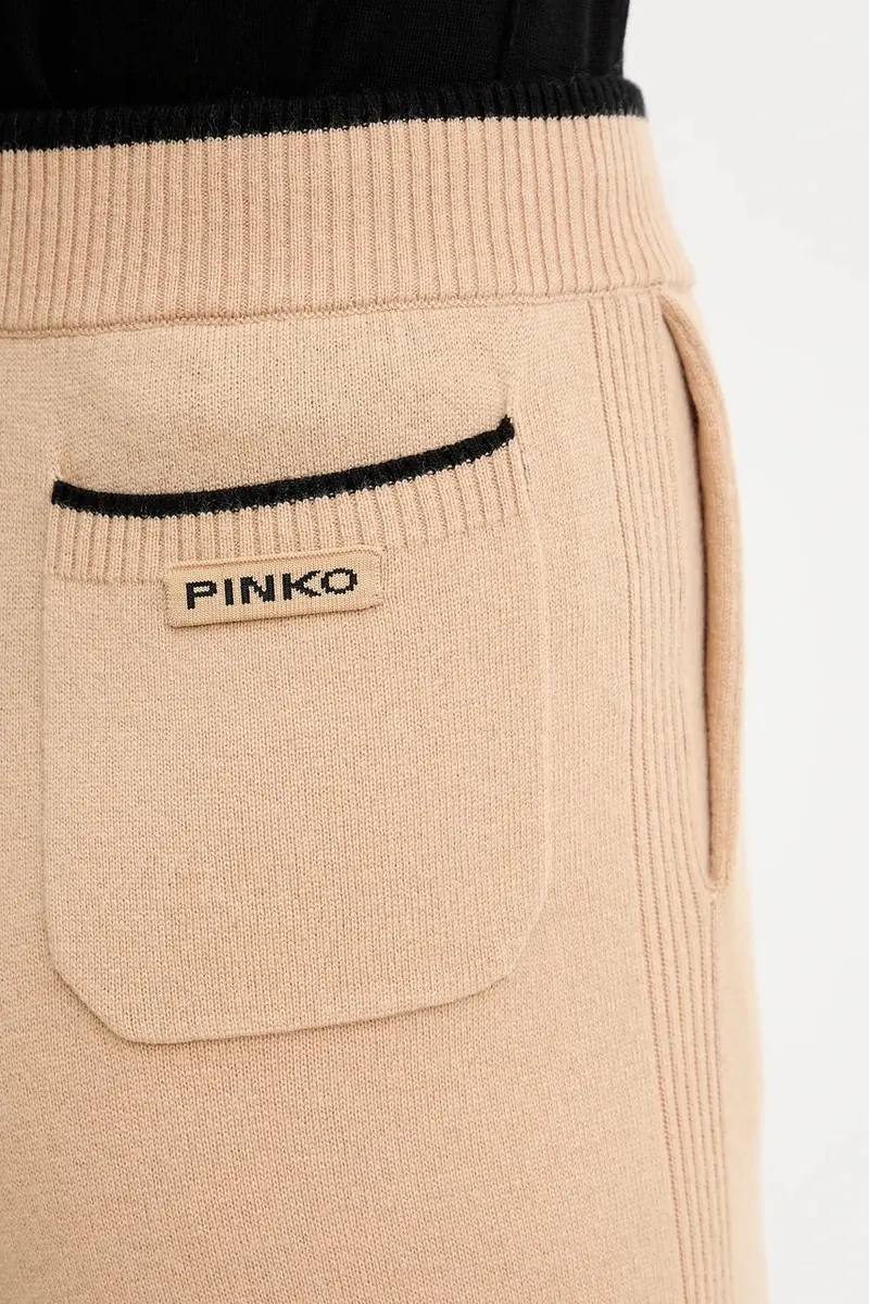 pantaloni della tuta con lana colore beige 105490 A2Q9 miniatura 4