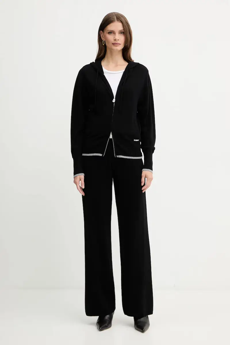 pantaloni della tuta con lana colore nero 105490 A2Q9 miniatura 2