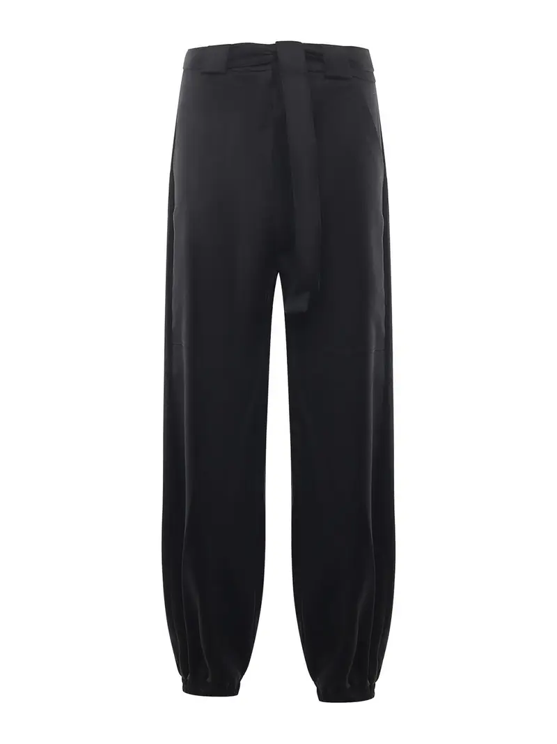 Pantaloni di flanella Nero