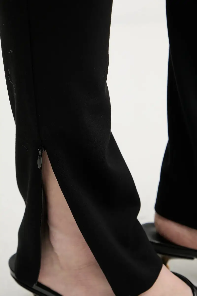 pantaloni donna colore nero 105457 A15M miniatura 4