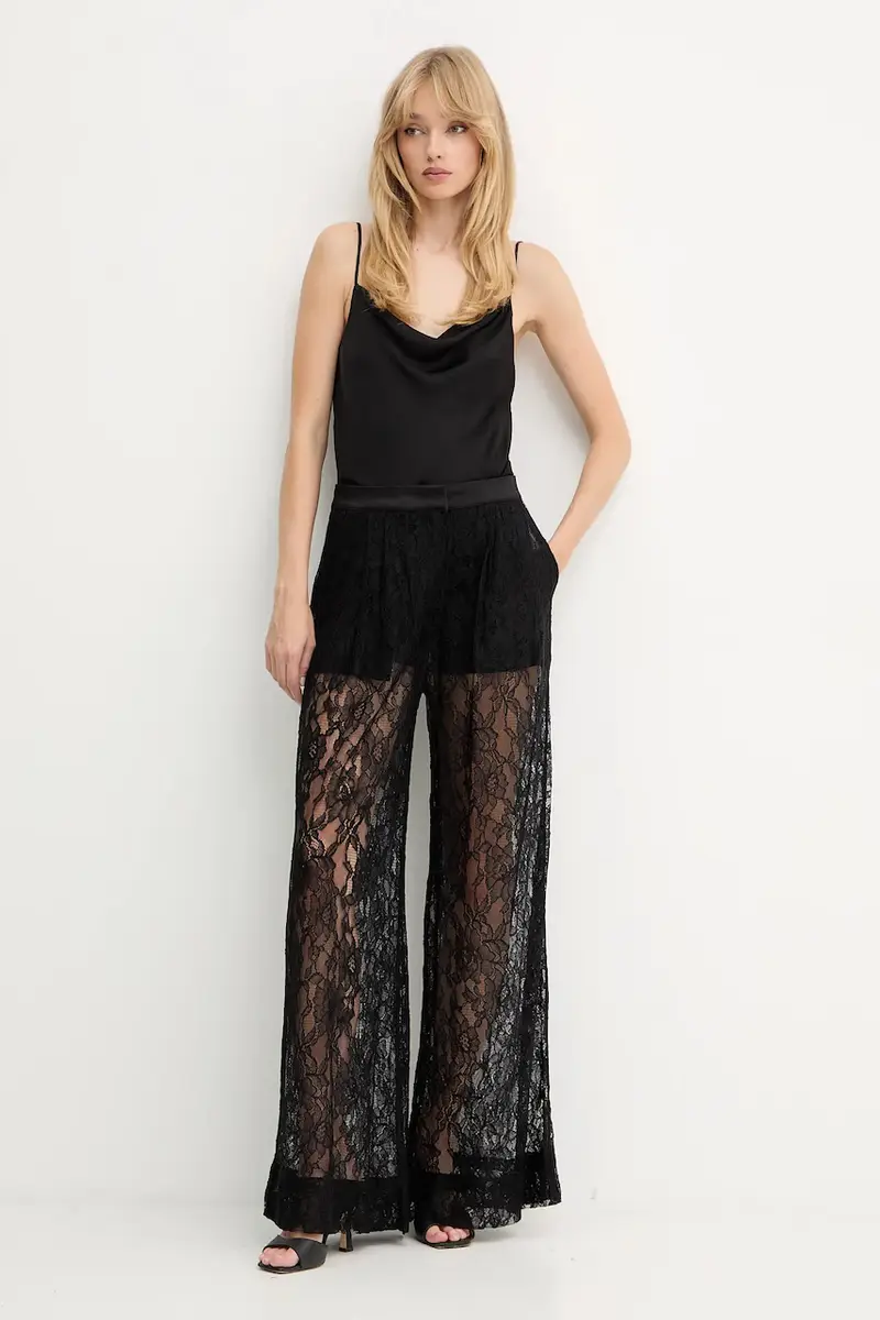 pantaloni donna colore nero 105501 A2R7 miniatura 2