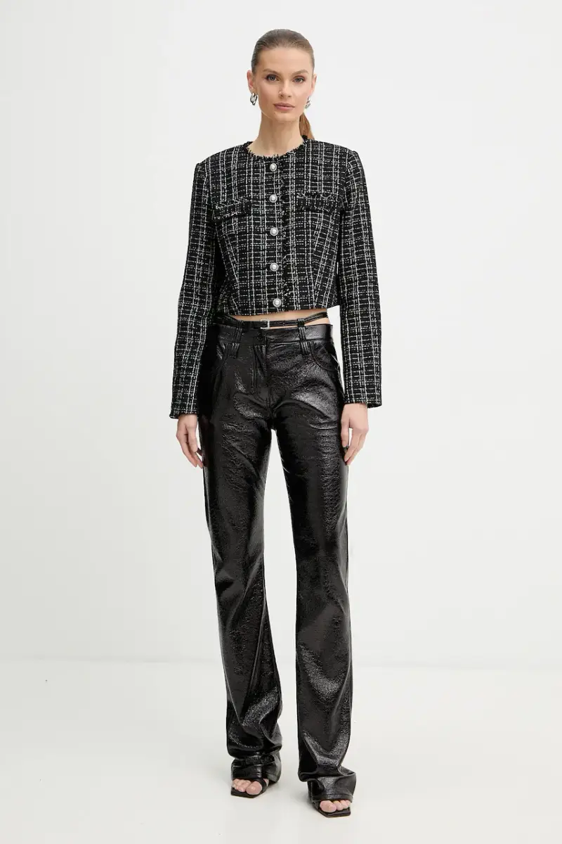 pantaloni donna colore nero 105950 A2YG miniatura 2