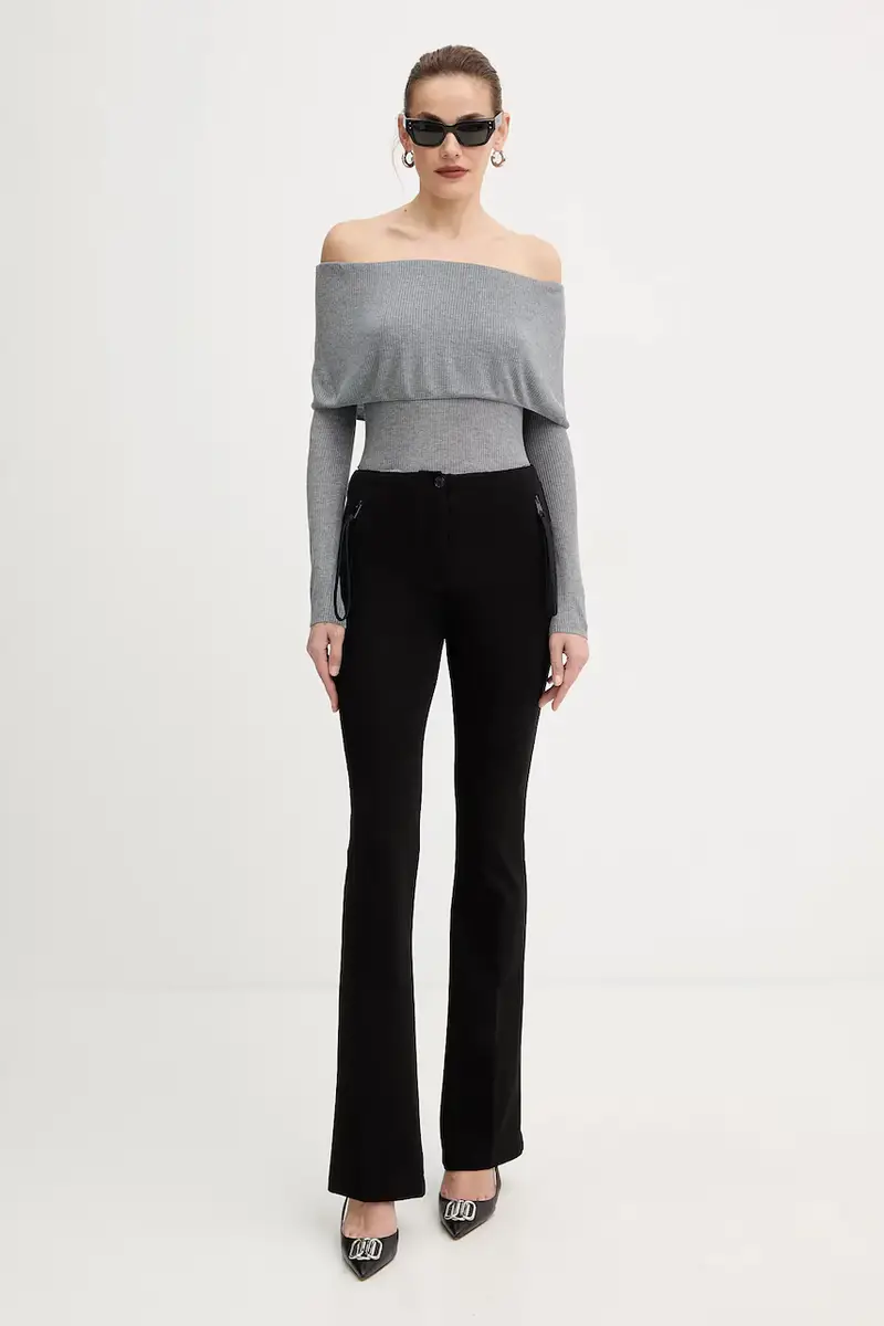 pantaloni donna colore nero 106093 A04I miniatura 2