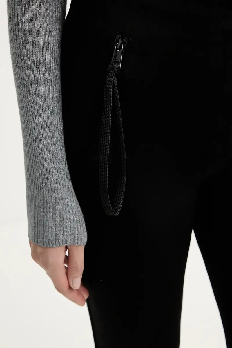 pantaloni donna colore nero 106093 A04I miniatura 5