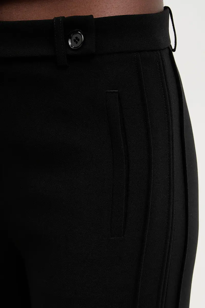 pantaloni donna colore nero 106145 A304 miniatura 4