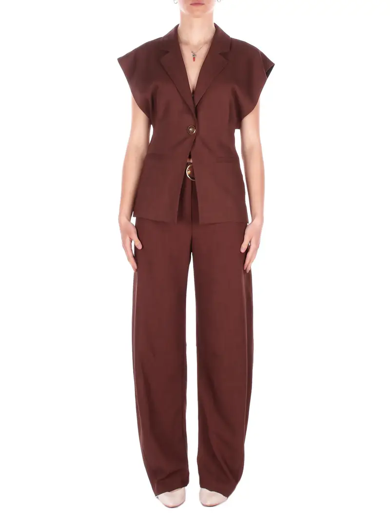 Pantaloni Marrone Marrone Marroni