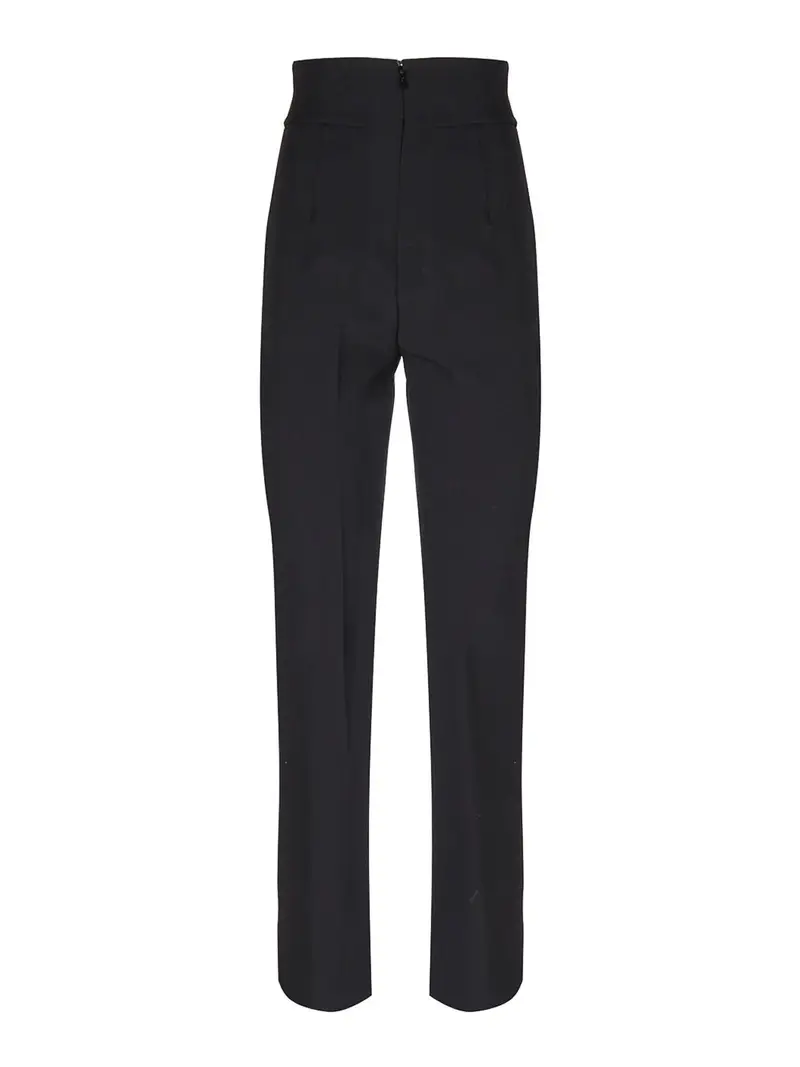 Pantaloni neri a vita alta Nero