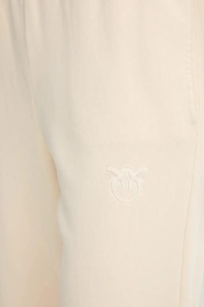 pantaloni tuta di cotone donna colore beige 105508 A2RB miniatura 4